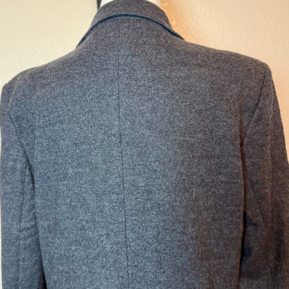Ralph Lauren Vintage Wool Blazer Jacket Crest Patch Charcoal Gray Size 14 - Picture 8 of 15